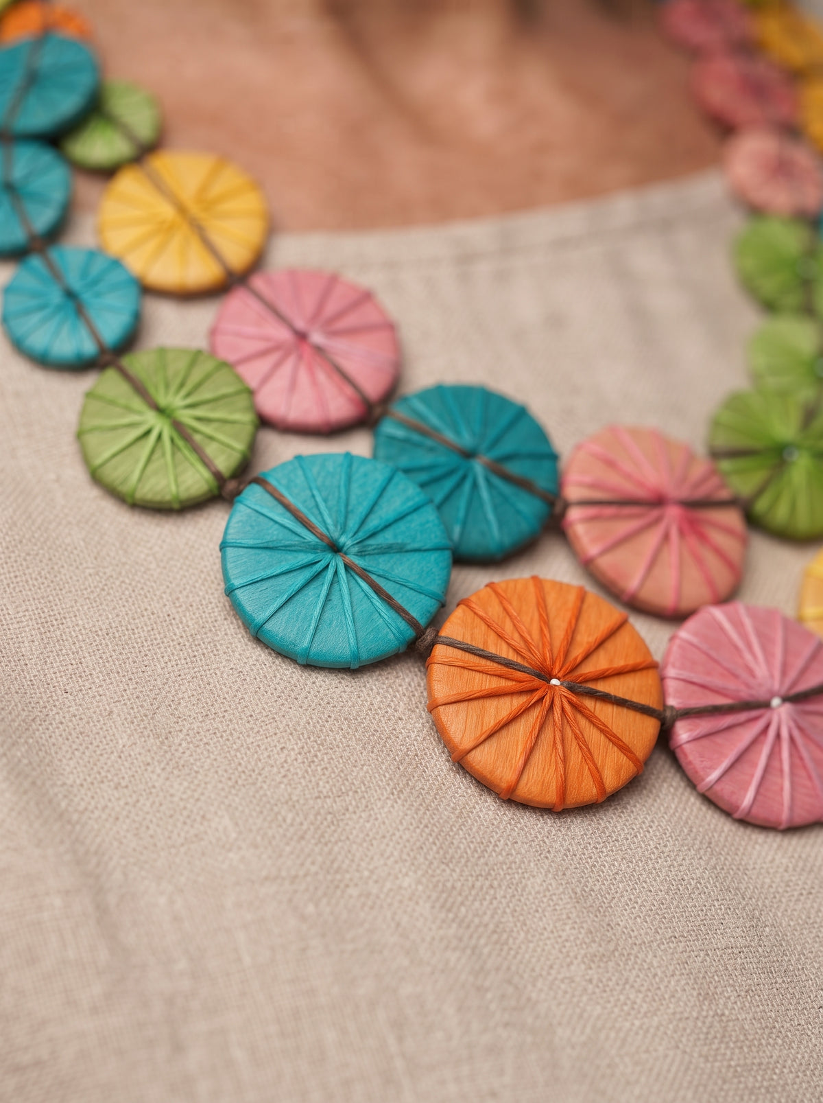 Sol Threaded Double Necklace