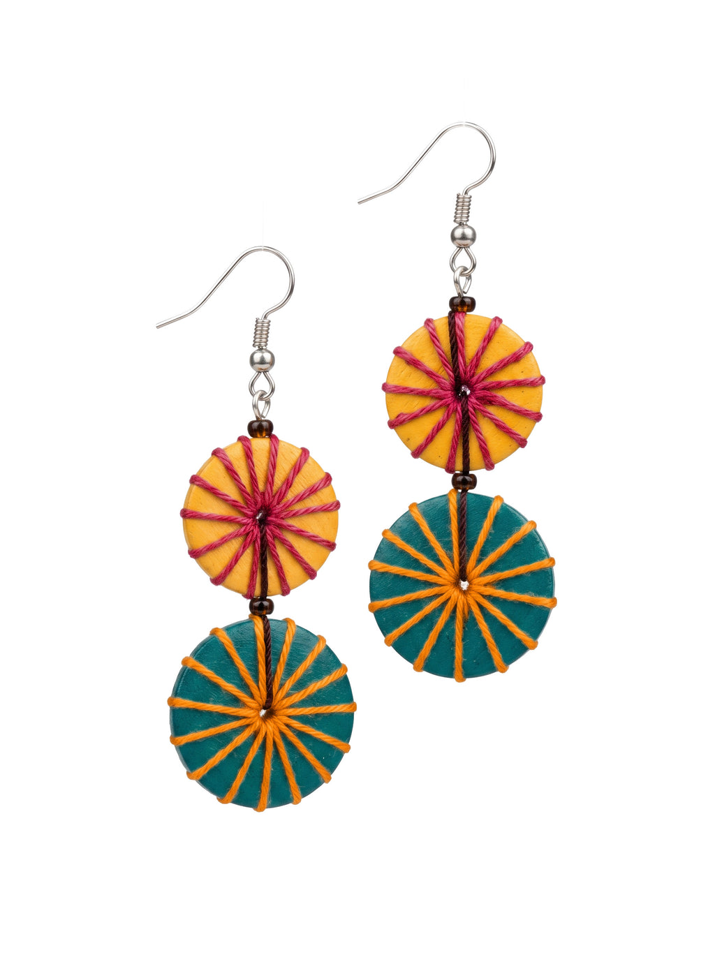 Sol Threaded Drop Earrings