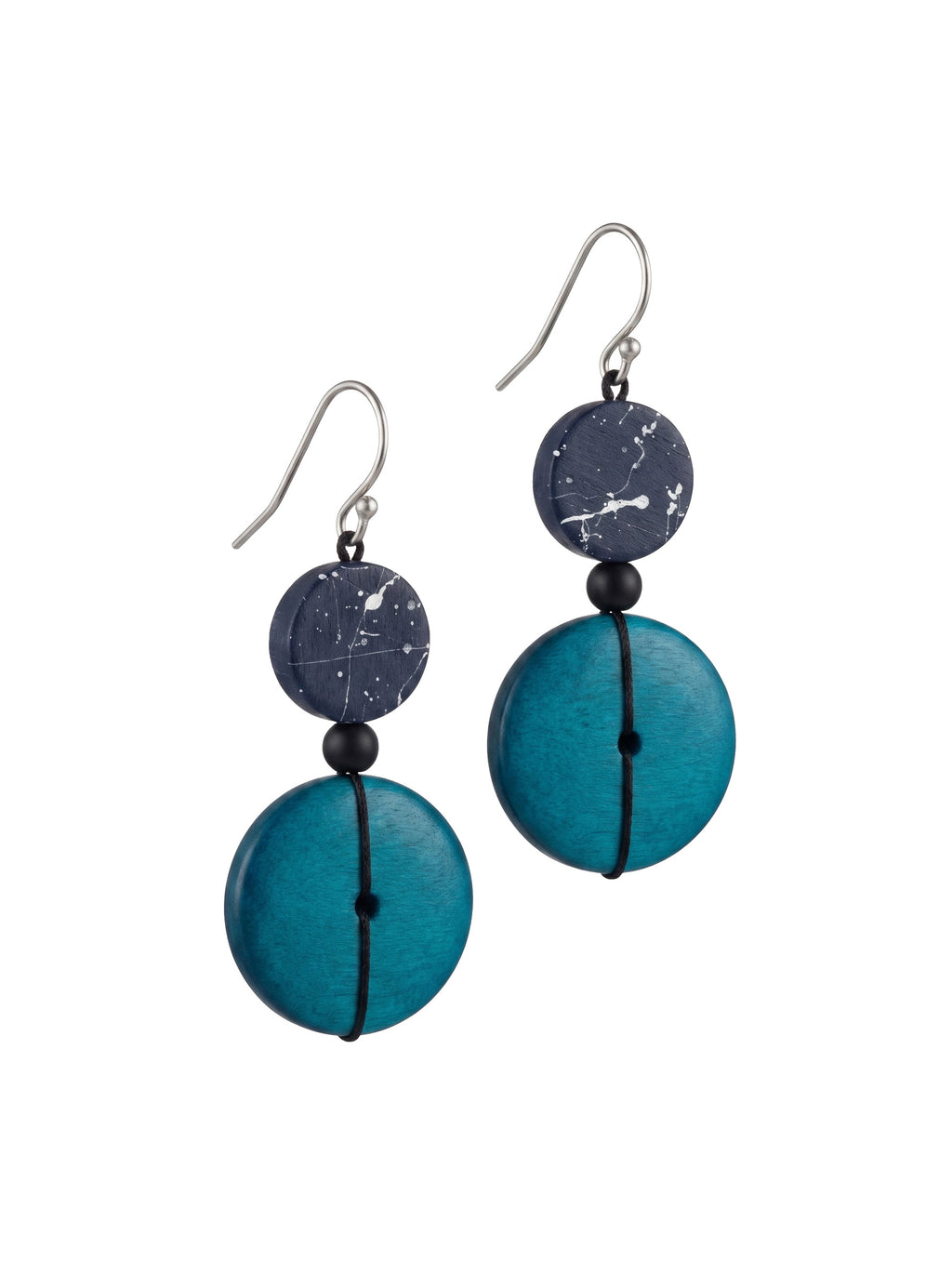 Azure Petal Drop Earrings