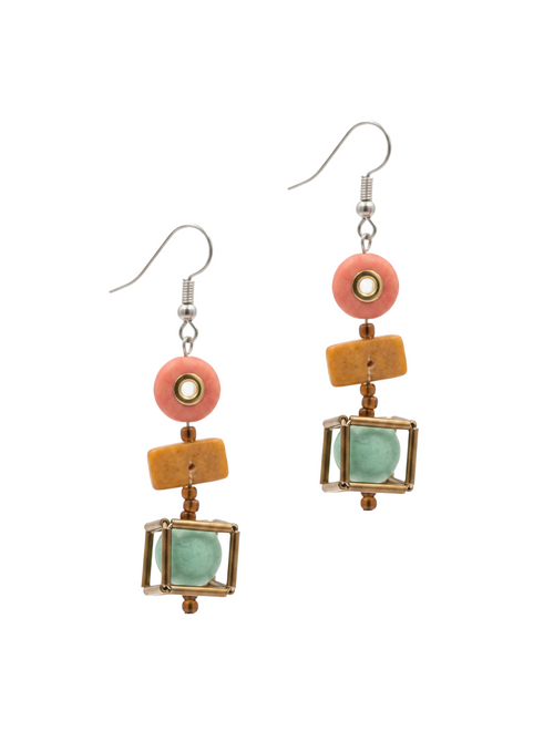 Geometric Muse Dangle Earrings