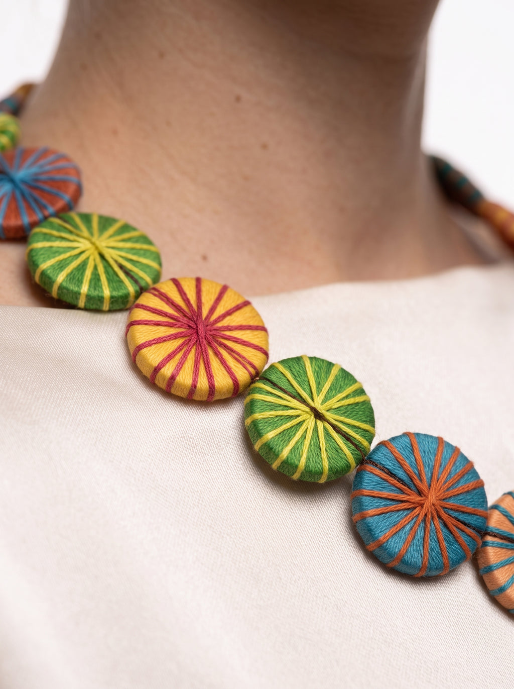 Sol Threaded Kaleidoscope Long Necklace
