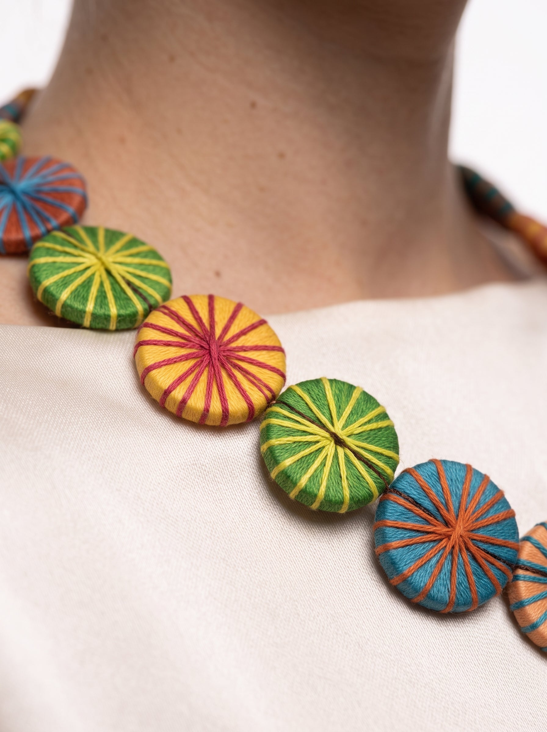 Sol Threaded Kaleidoscope Long Necklace