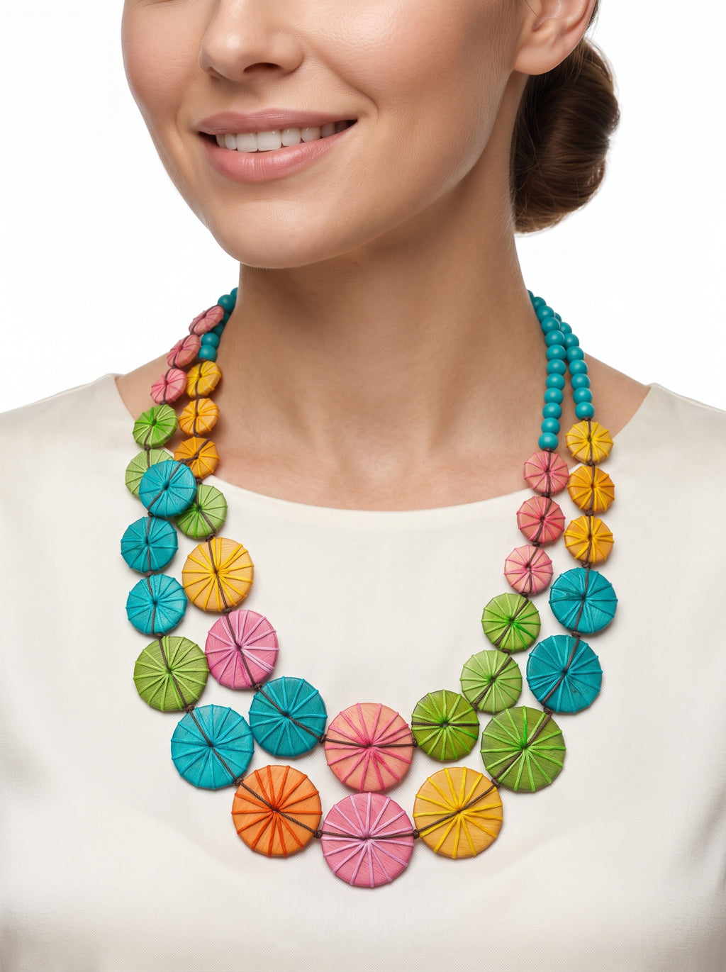 Sol Threaded Double Necklace