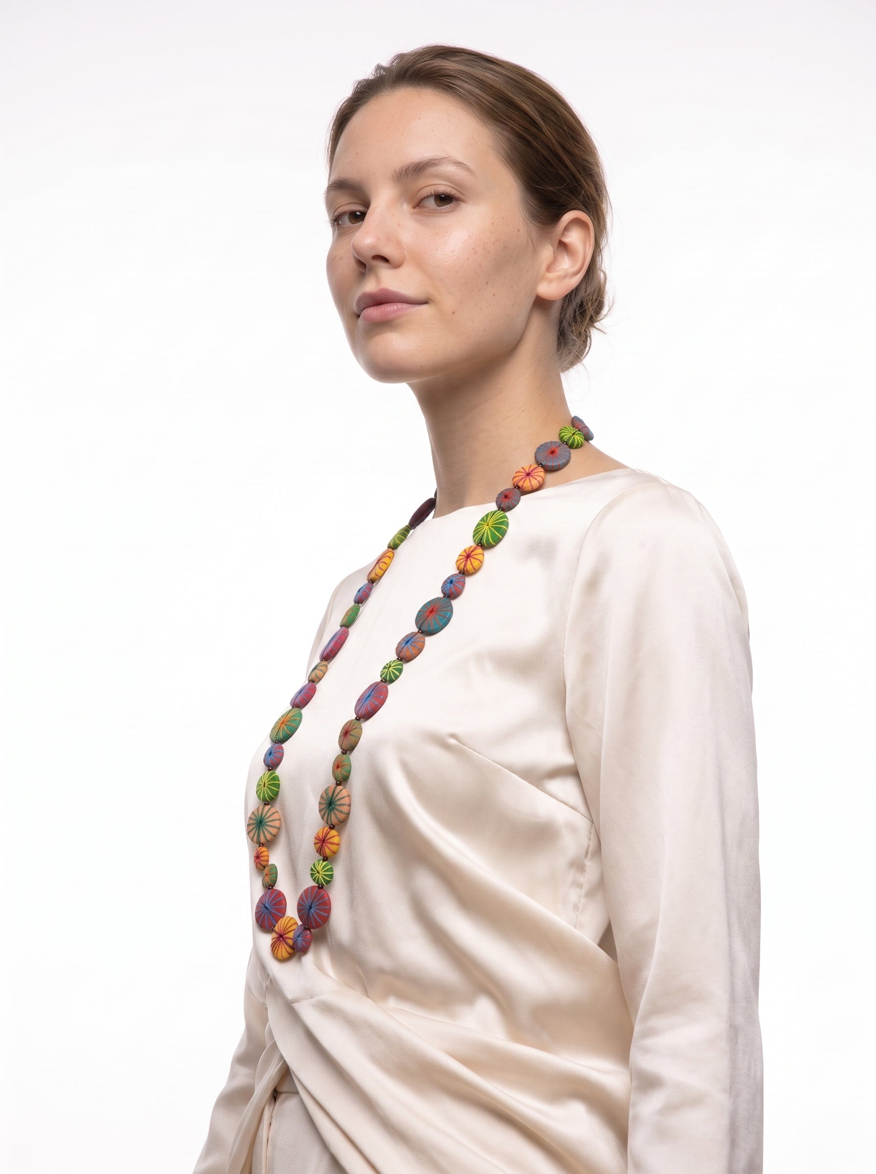 Sol Threaded Kaleidoscope Long Necklace