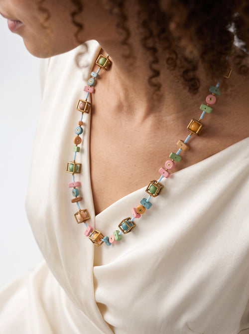 Geometric Muse Long Necklace