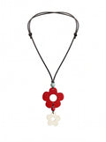 Halo Flora Crimson Necklace