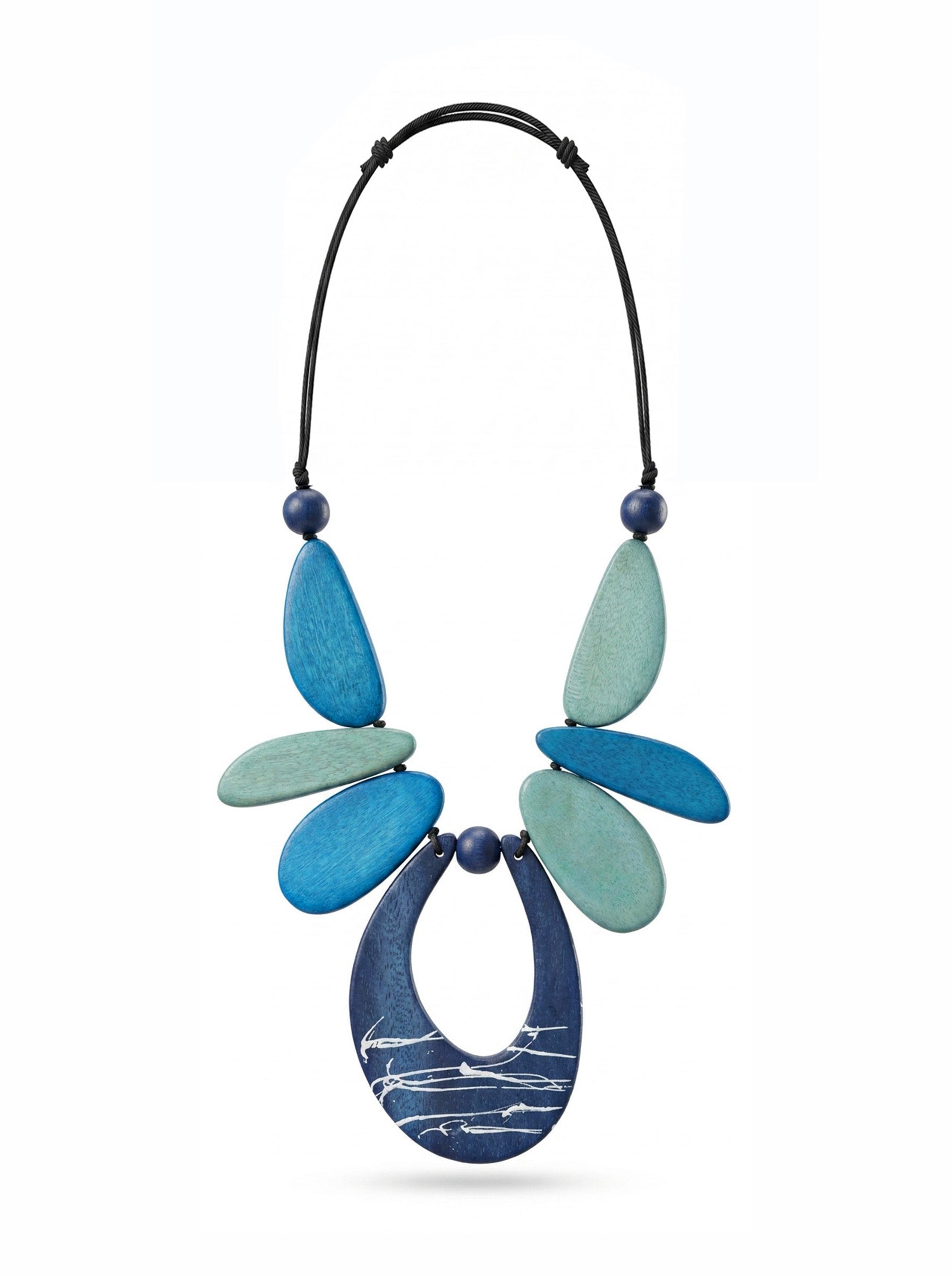 Azure Petal Statement Necklace