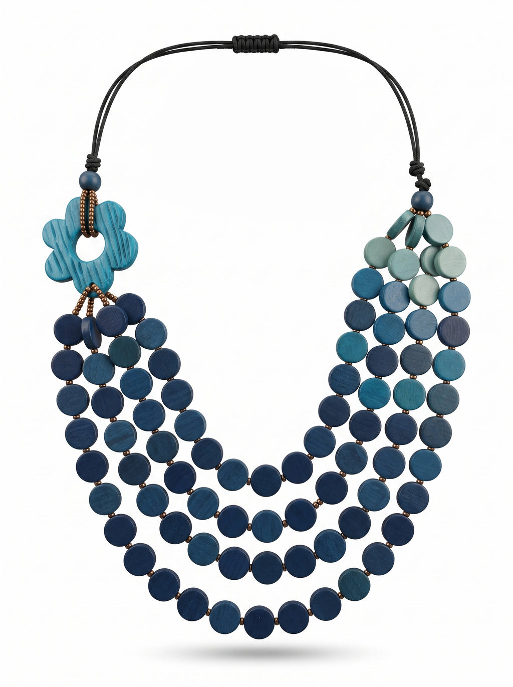Sol Threaded Ocean Cascade Necklace