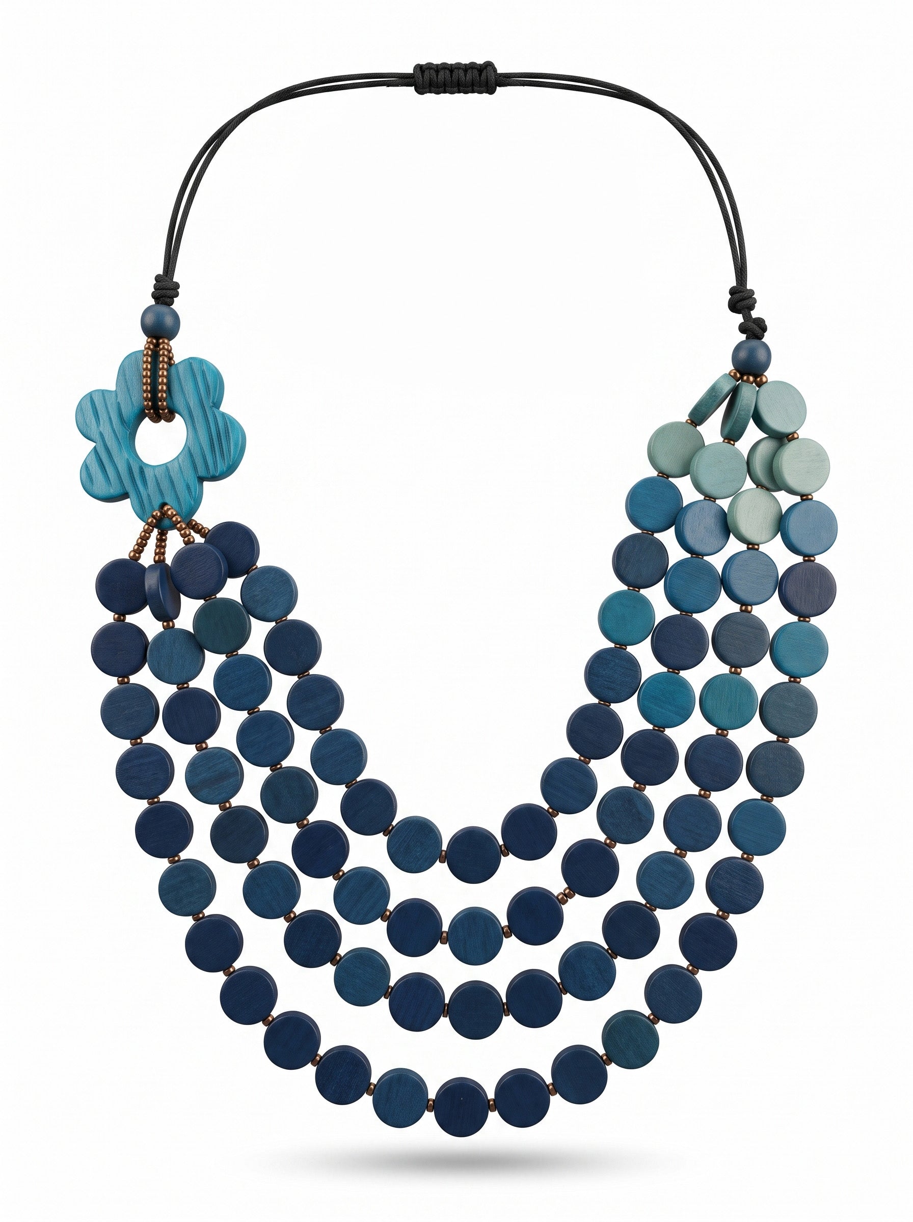 Sol Threaded Ocean Cascade Necklace