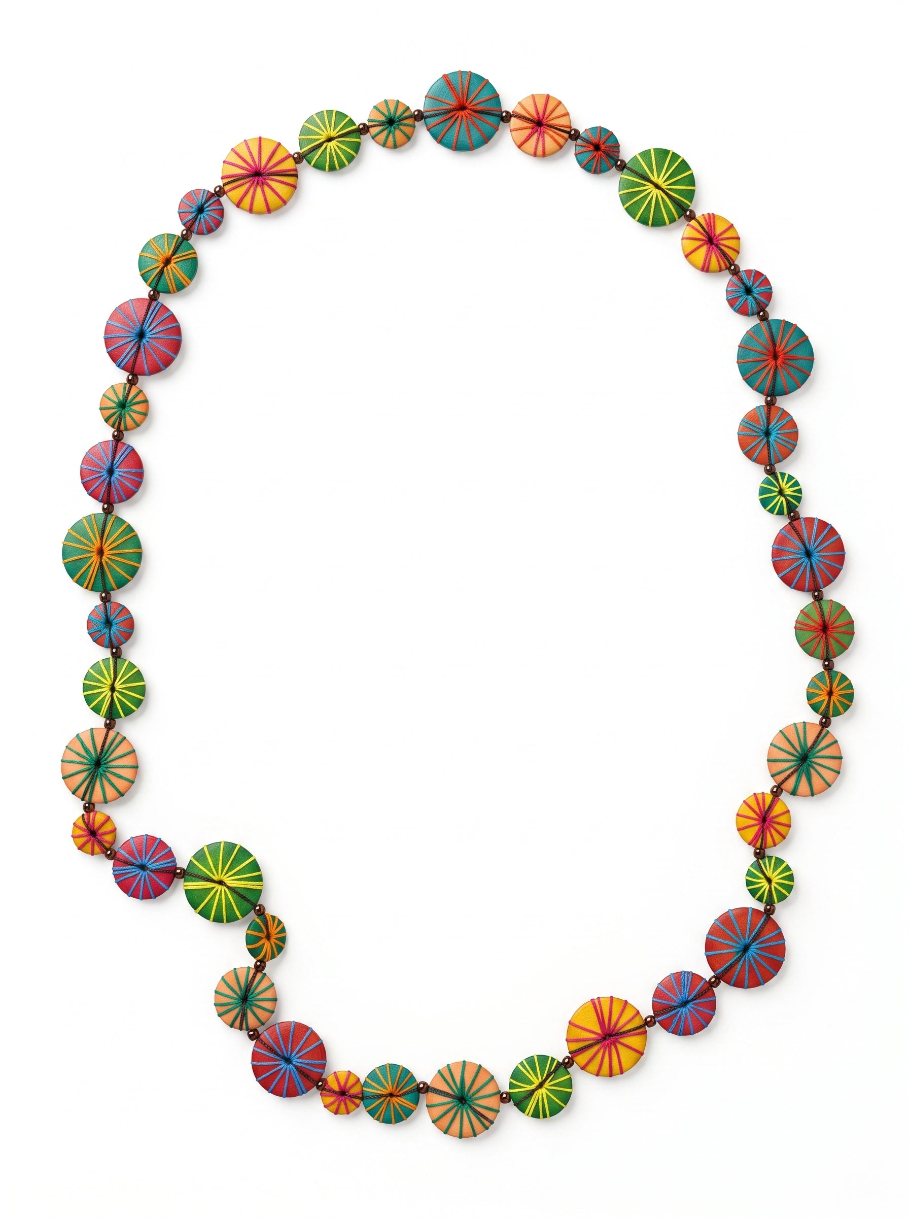 Sol Threaded Kaleidoscope Long Necklace