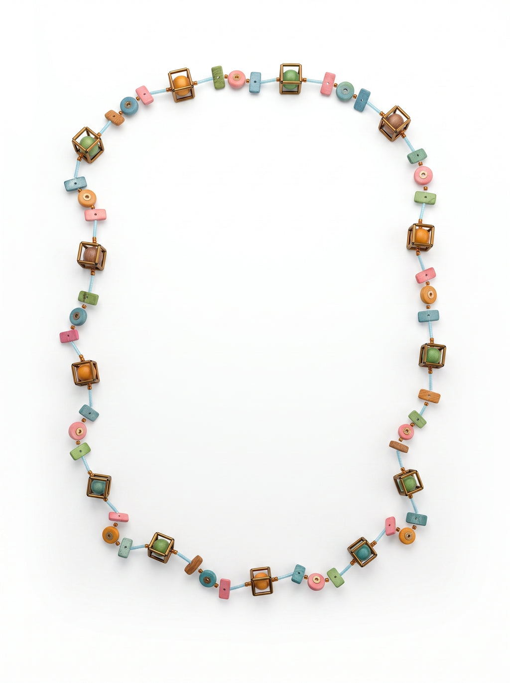 Geometric Muse Long Necklace