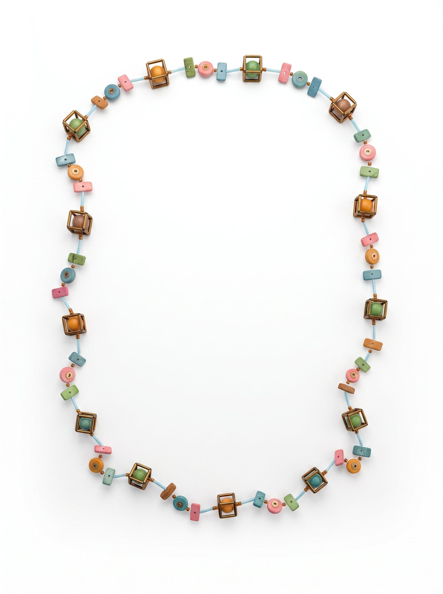 Geometric Muse Long Necklace