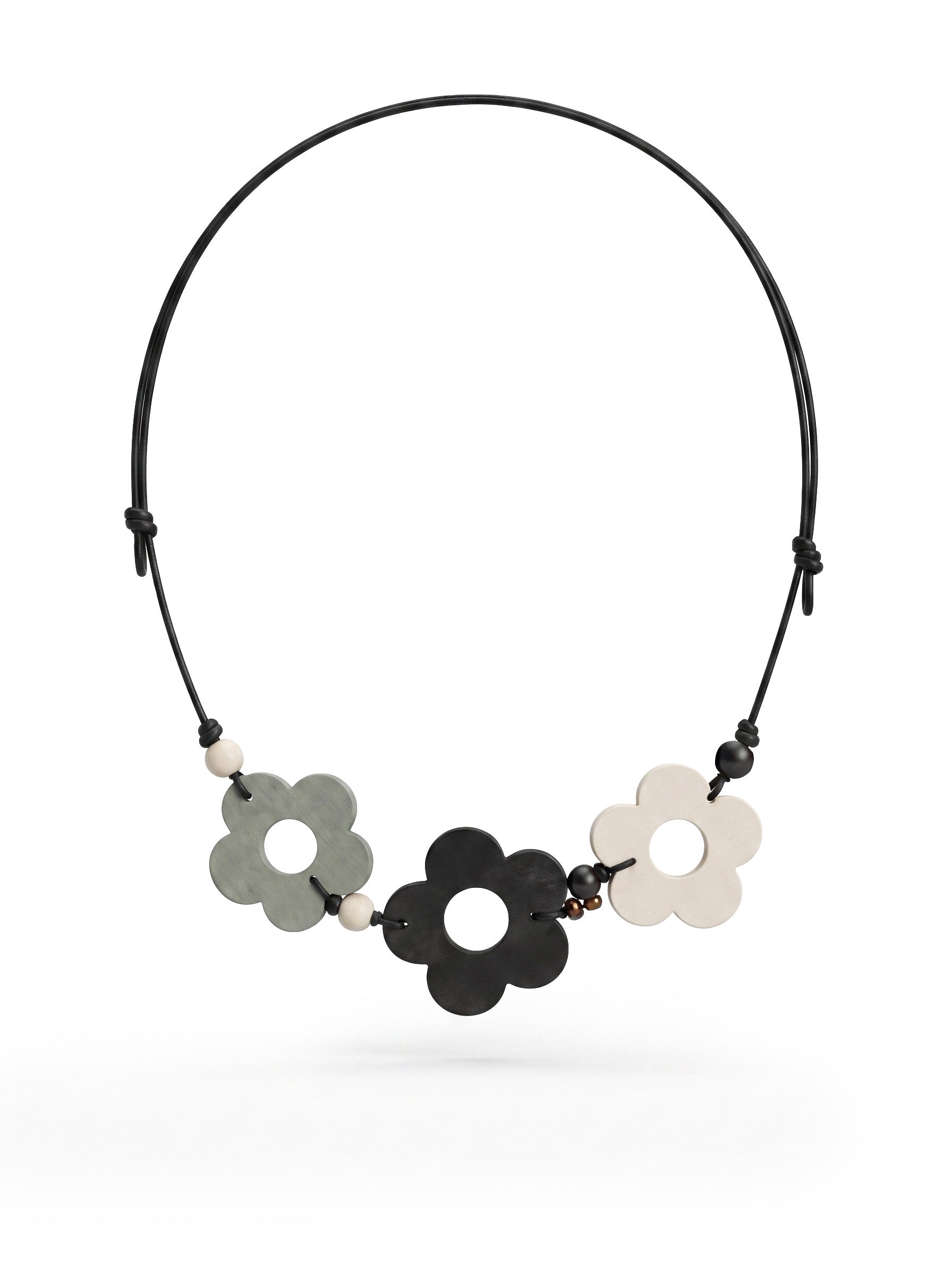 Halo Flora - Monochrome Trio Necklace