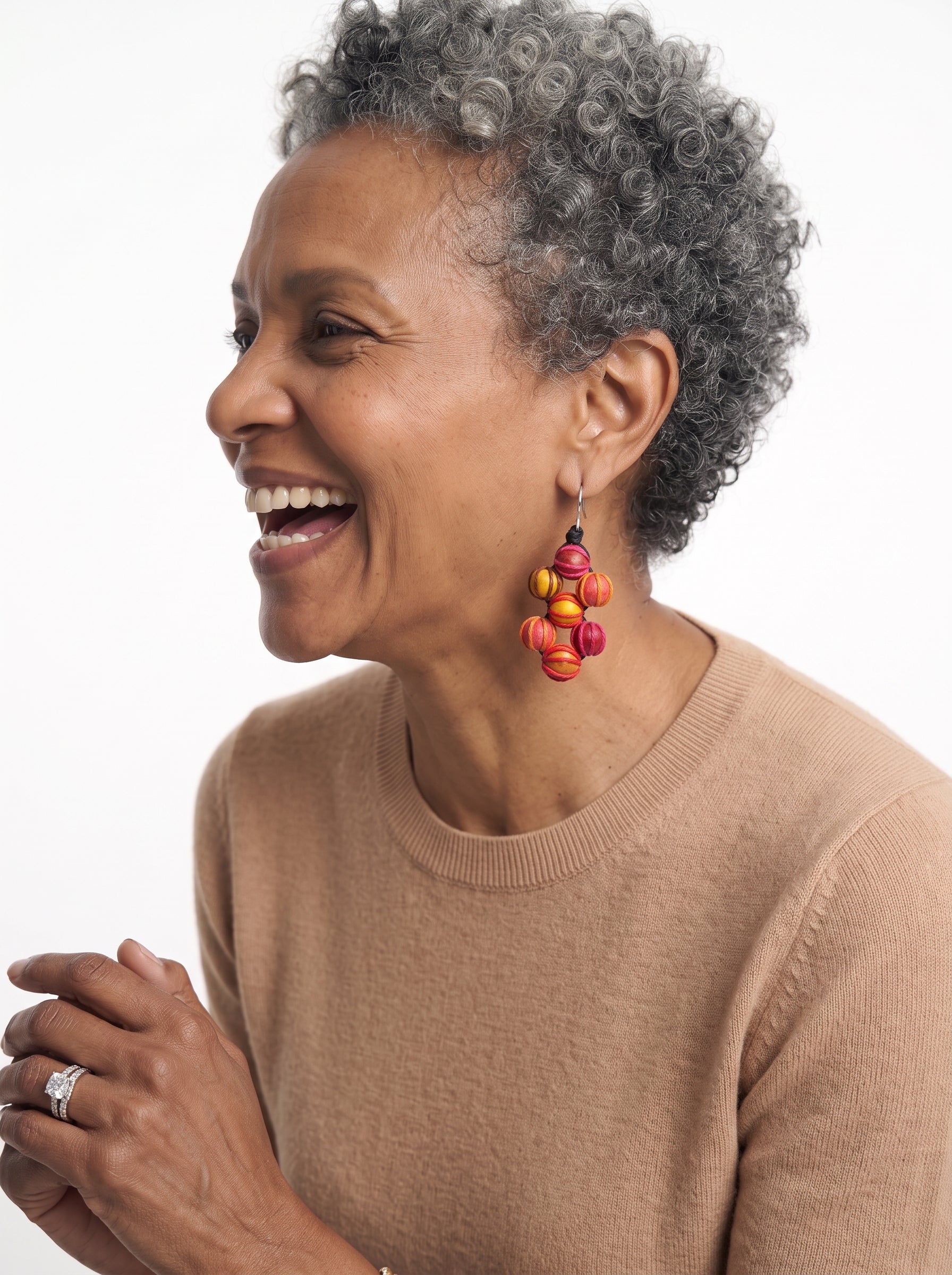 Sunset Berry Statement Earrings