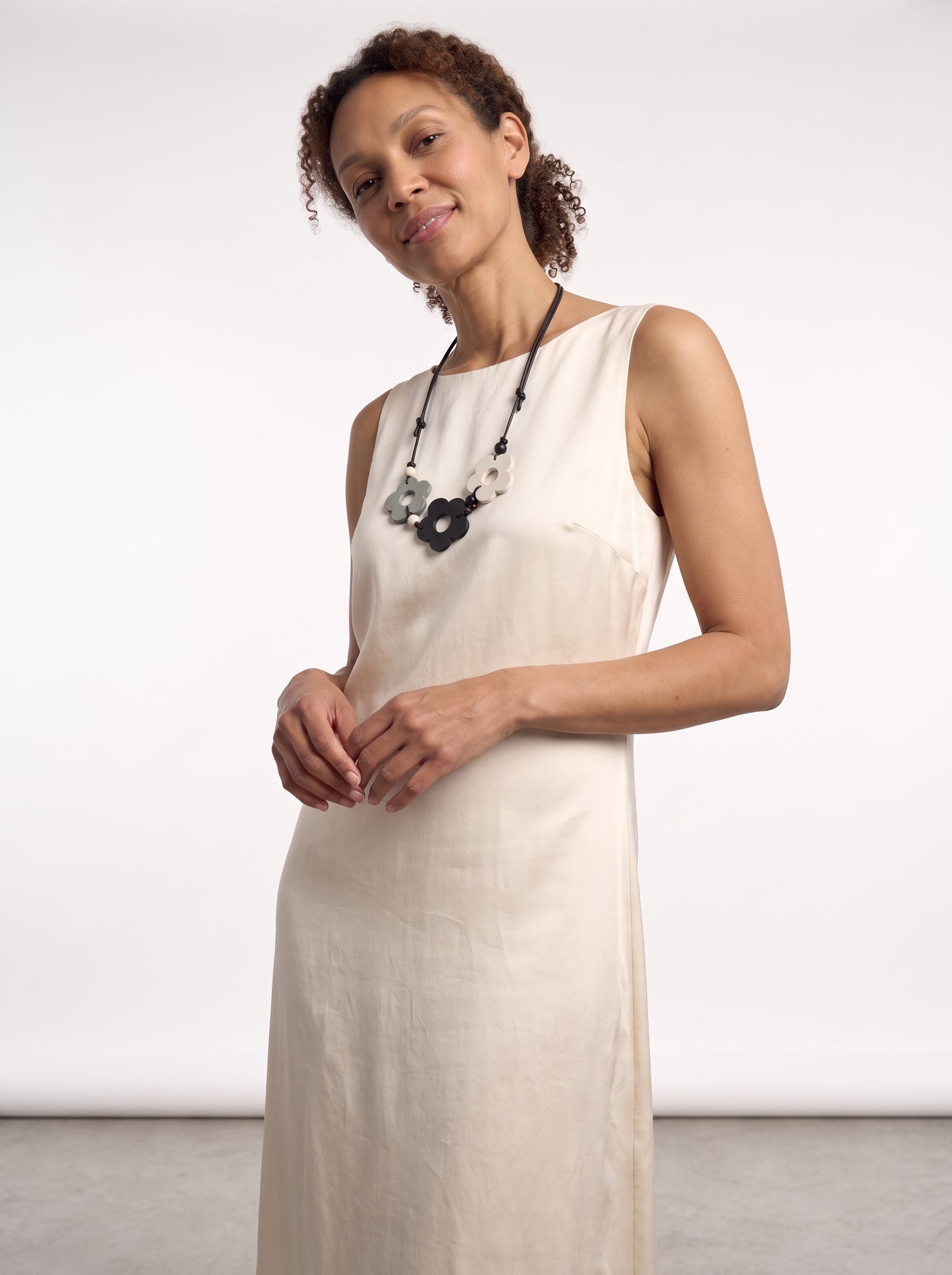 Halo Flora - Monochrome Trio Necklace