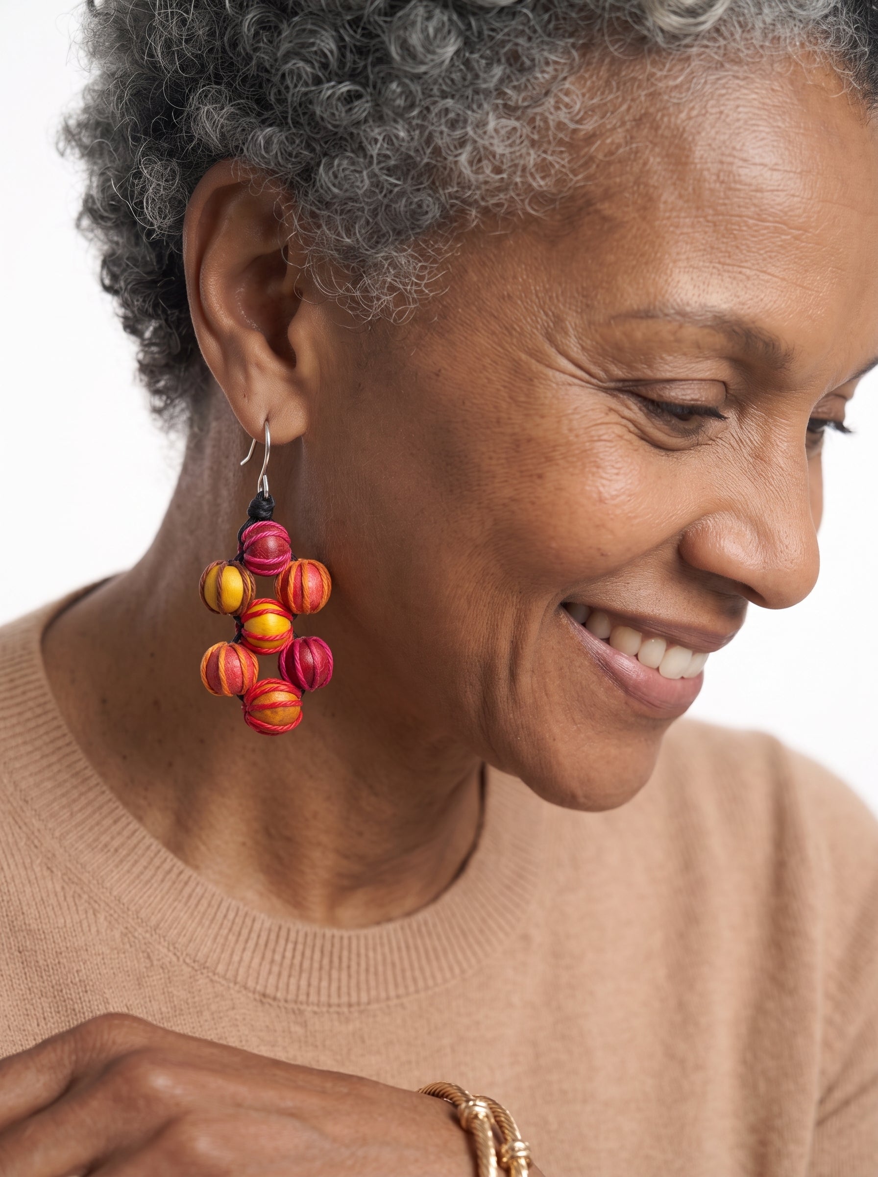 Sunset Berry Statement Earrings