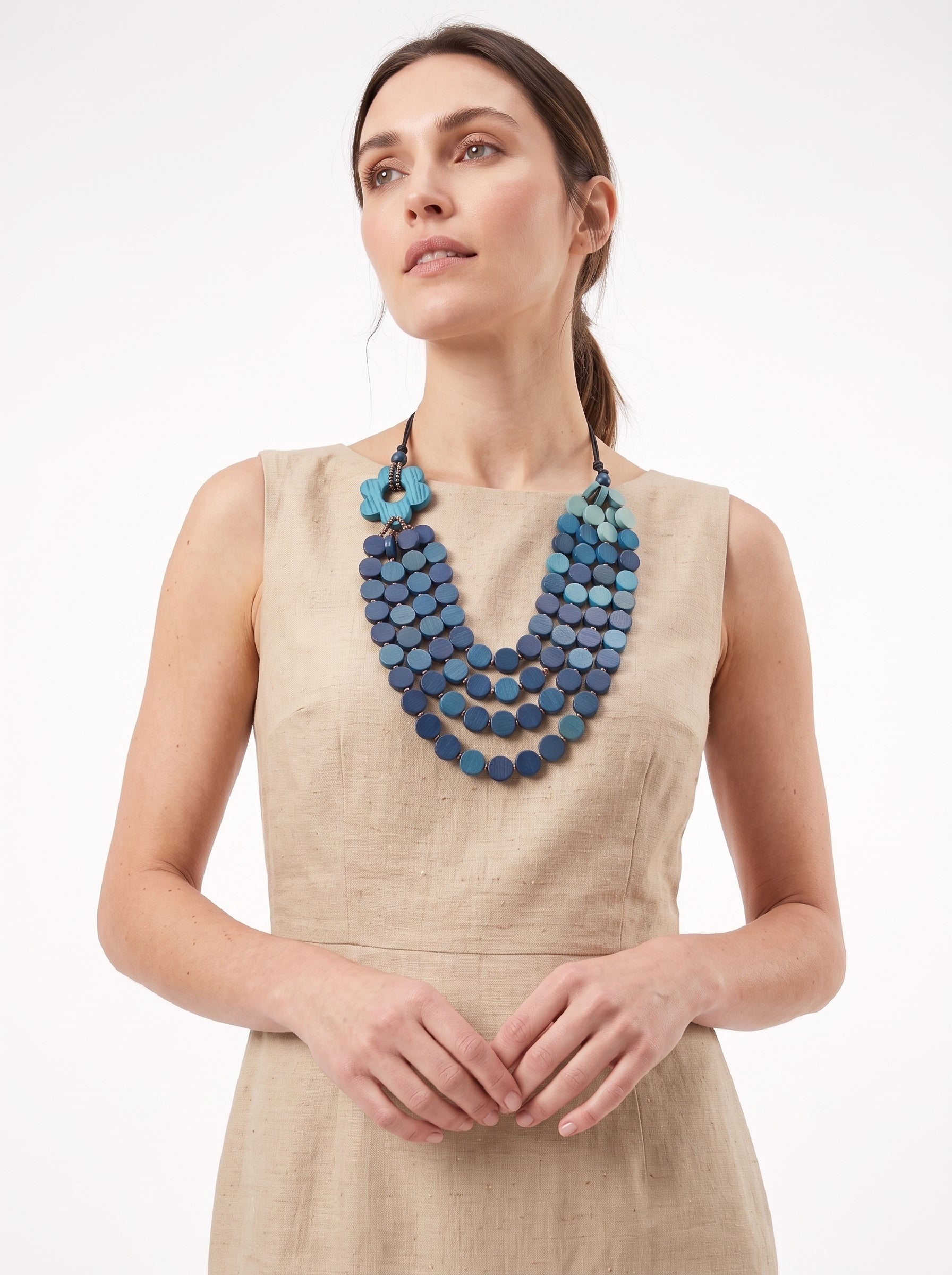 Sol Threaded Ocean Cascade Necklace