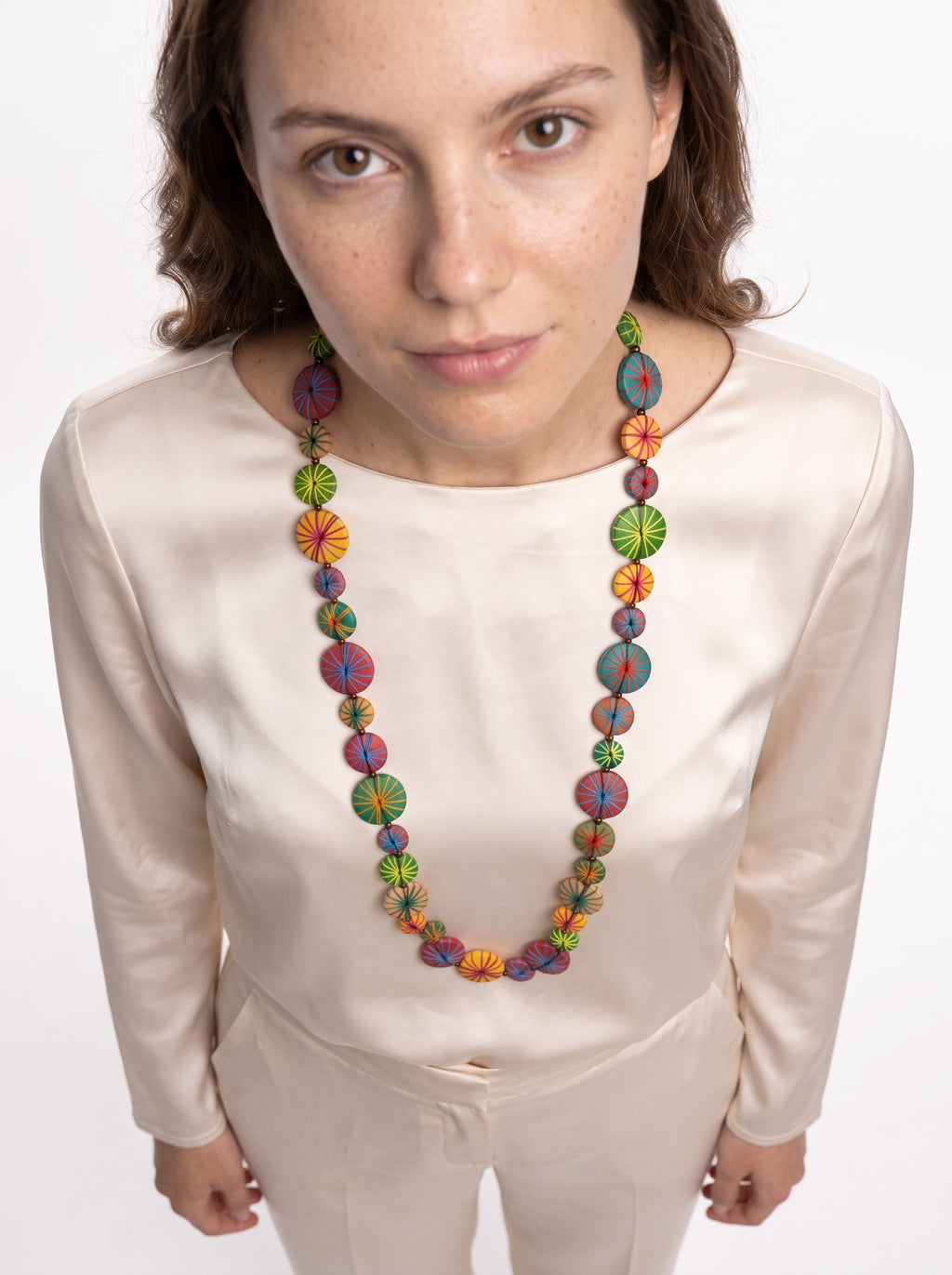 Sol Threaded Kaleidoscope Long Necklace