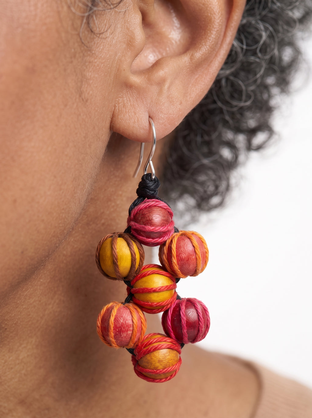 Sunset Berry Statement Earrings