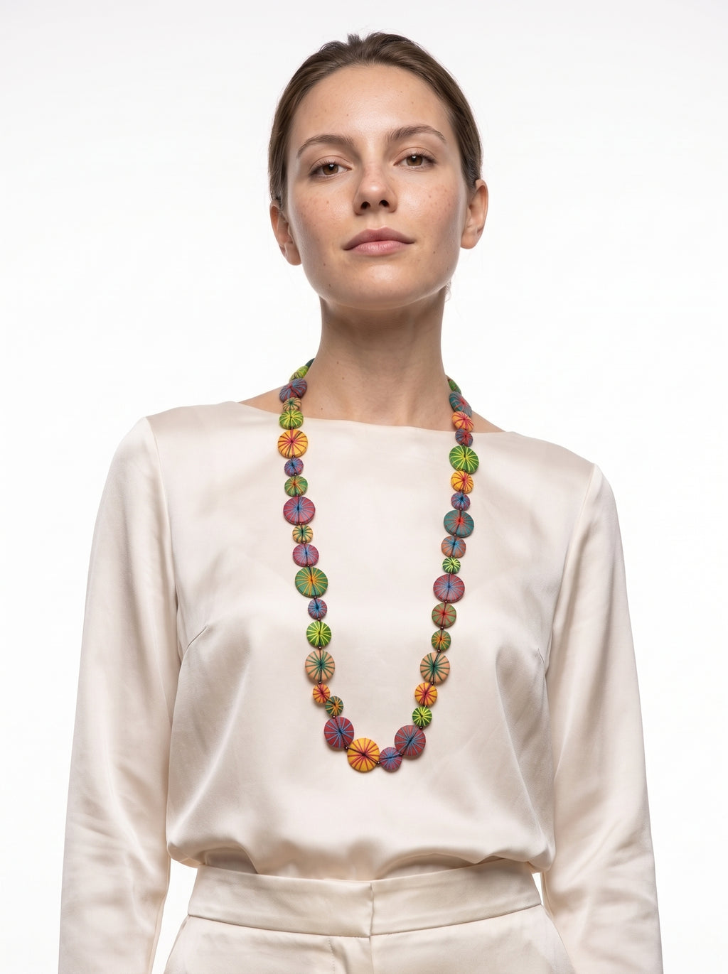 Sol Threaded Kaleidoscope Long Necklace