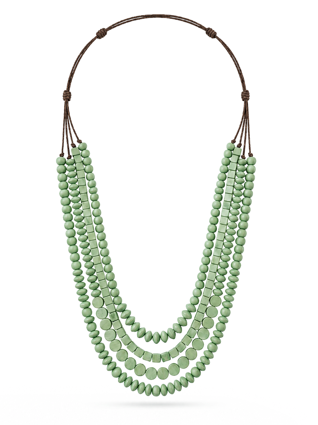 Mint Nova Geometric Tiered Necklace