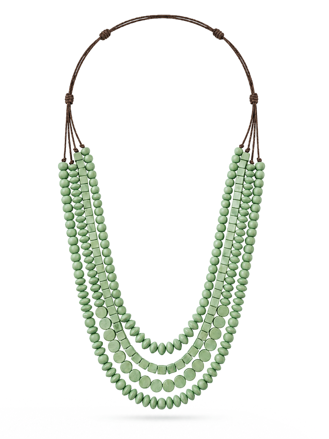 Mint Nova Geometric Tiered Necklace
